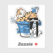 Kawaii Tiger und Yuki-Onna Eiswürfel-Shave