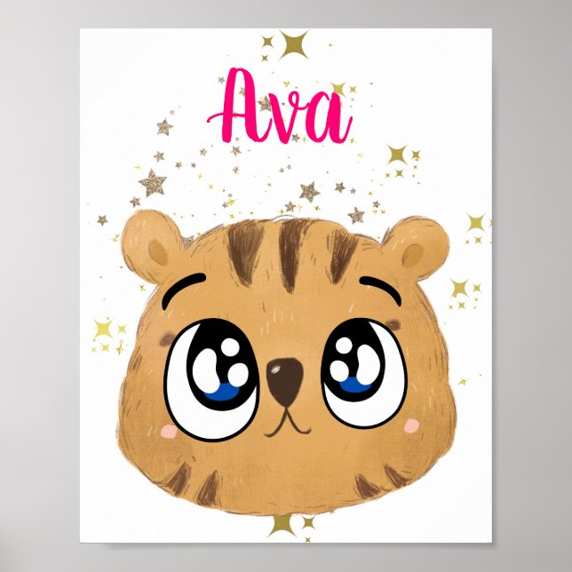 Kawaii tigre poster (Vorne)