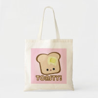 Kawaii Toasty ! Sac fourre-tout à pain grillé