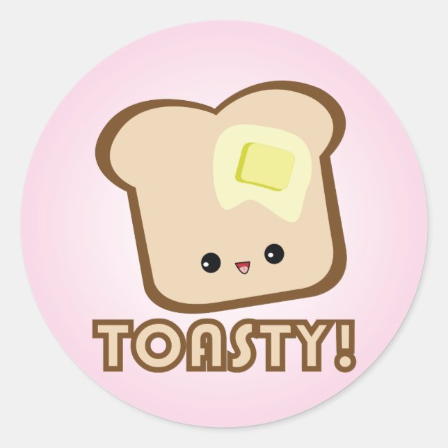 Kawaii Toasty ! stickers toast (Devant)