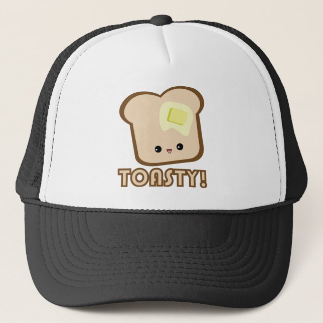 Kawaii Toasty! Toasthut Truckerkappe (Vorderseite)