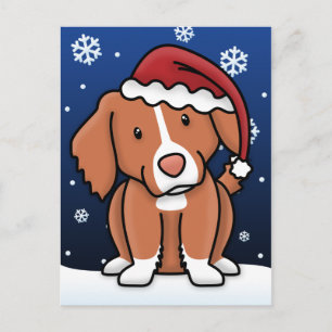 Kawaii Toller-Weihnachtspostkarte Feiertagspostkarte