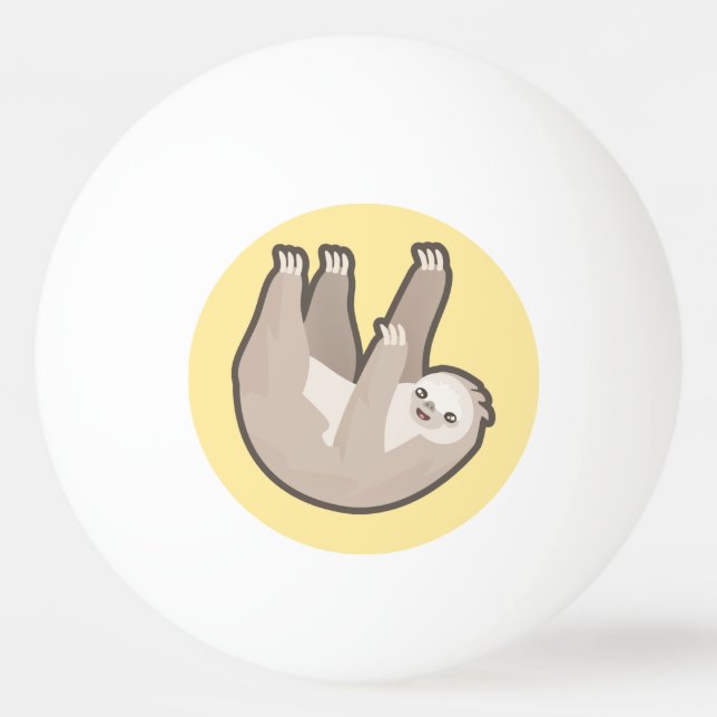 Kawaii Trägheit Tischtennisball (Vorderseite)