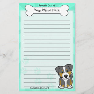 Kawaii Tri Farbaustralisches Schäfer-Briefpapier Briefpapier