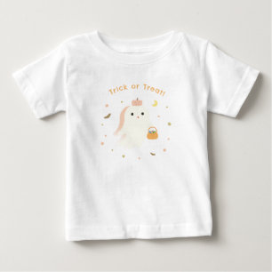 Kawaii Trick or Treat Geist Baby T-Shirt