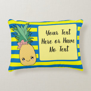 Kawaii Tropical Summer Ananas Fruchtfood thematisi Dekokissen