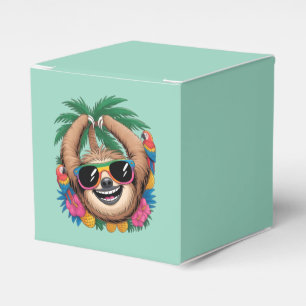 Kawaii Tropischer Faultier – Süße Sommer Stimmung Geschenkschachtel