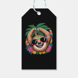 Kawaii-Tropischer Faultier – Süße Sommer-Vibes Reg Geschenkanhänger
