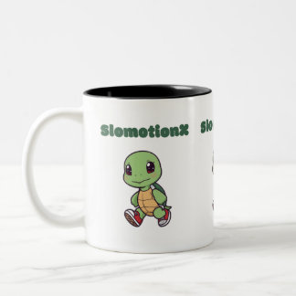 Kawaii Turtle Mug - Cute Slomotionx Cartoon Café
