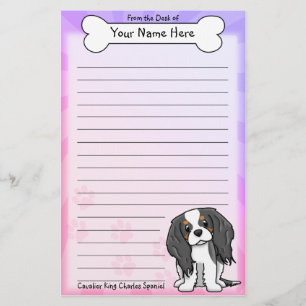 Kawaii unbekümmertes Königcharles Briefpapier