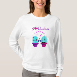 Kawaii und niedliche Kaktus Liebe T-Shirt