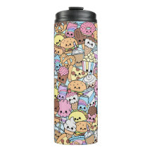 Kawaii ungesunde Fertigkost Munchies Muster