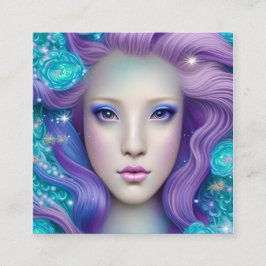 Kawaii Unicorn Kunstvoll wandern im Valle Verzasca Quadratische Visitenkarte