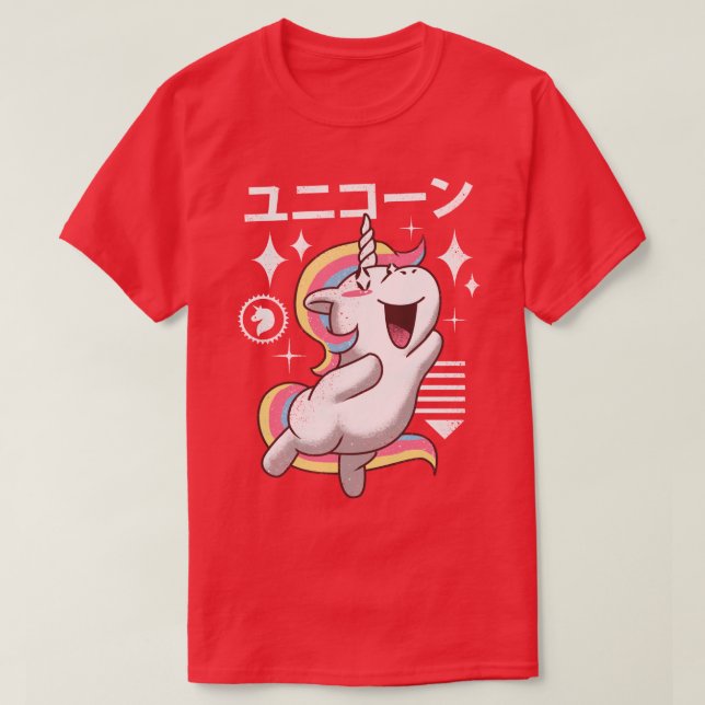 Kawaii Unicorn  T-Shirt (Design vorne)