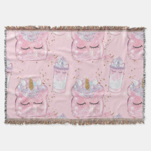 Kawaii Unicorn Toast & Milkshake - Pastel Decke