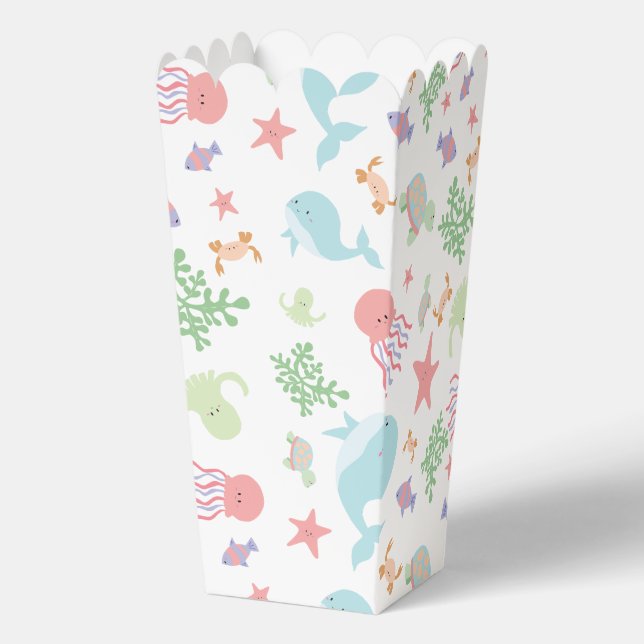 Kawaii unter der Sea Baby Shower Neutral Pastel Geschenkschachtel (Vorderseite)