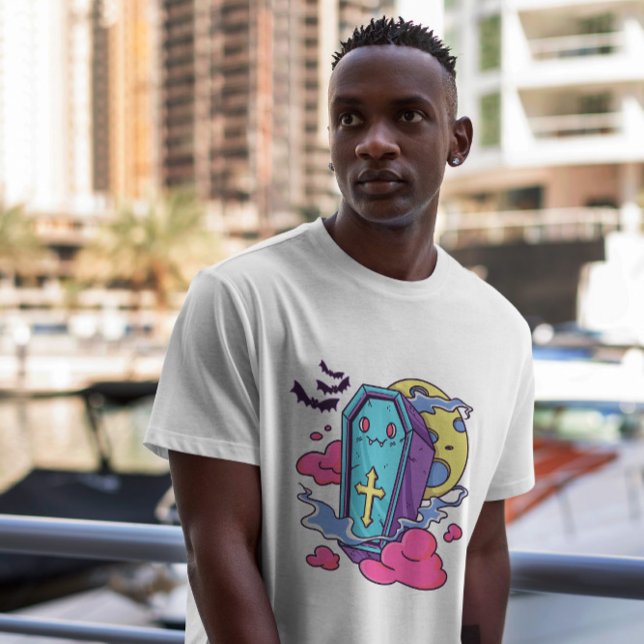 Kawaii Vampire Coffin T-Shirt (Von Creator hochgeladen)