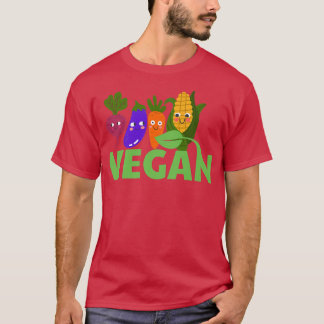 Kawaii Vegetables Pflanze basierend auf Ernährung T-Shirt