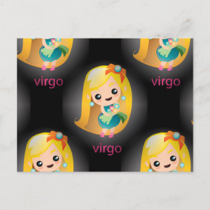 Kawaii virgo postkarte