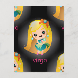 Kawaii virgo postkarte