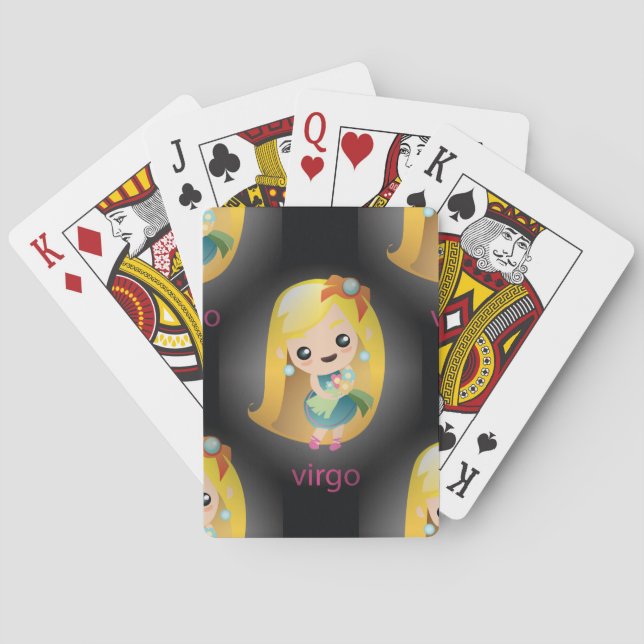 Kawaii virgo spielkarten (Rückseite)