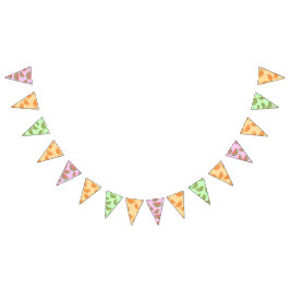 Kawaii Watercolor Fruchtsaft Slice Wimpelkette