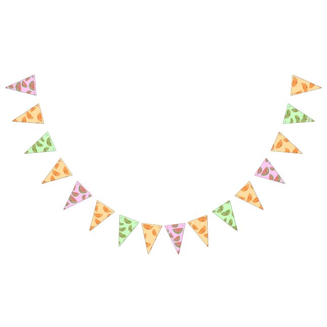 Kawaii Watercolor Fruchtsaft Slice Wimpelkette (Alle)