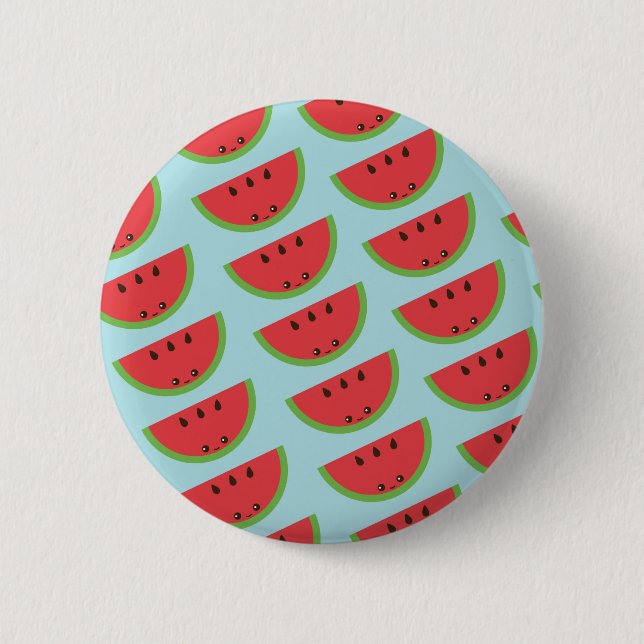 Kawaii Watermelon Button (Vorderseite)
