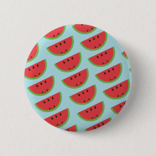Kawaii Watermelon Button