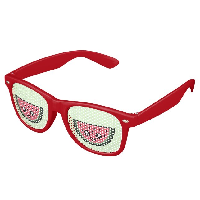 Kawaii Watermelon Partybrille (Schrägansicht)