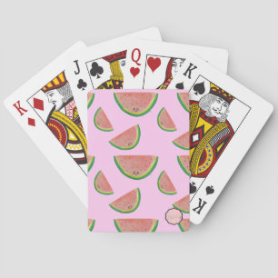 Kawaii Watermelon Pattern Spielkarten