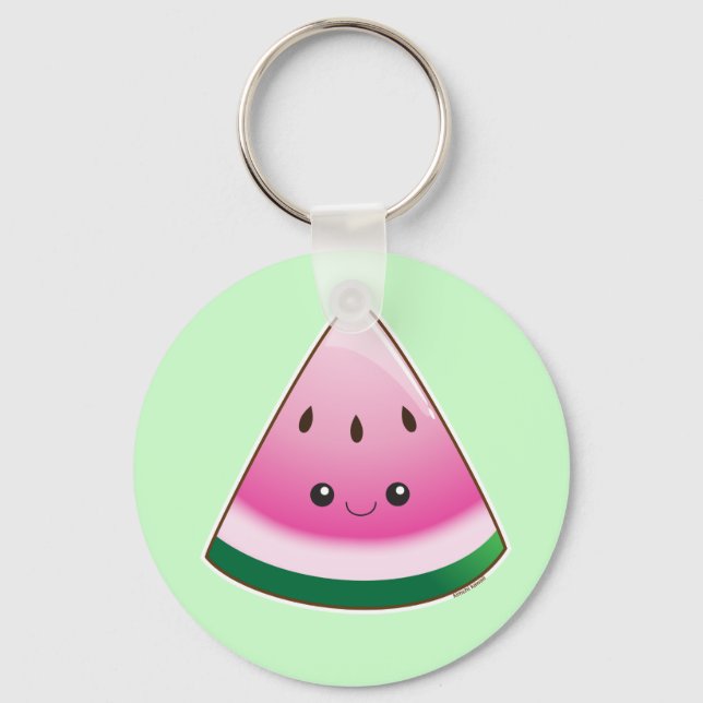 Kawaii Watermelon Schlüsselanhänger (Vorderseite)