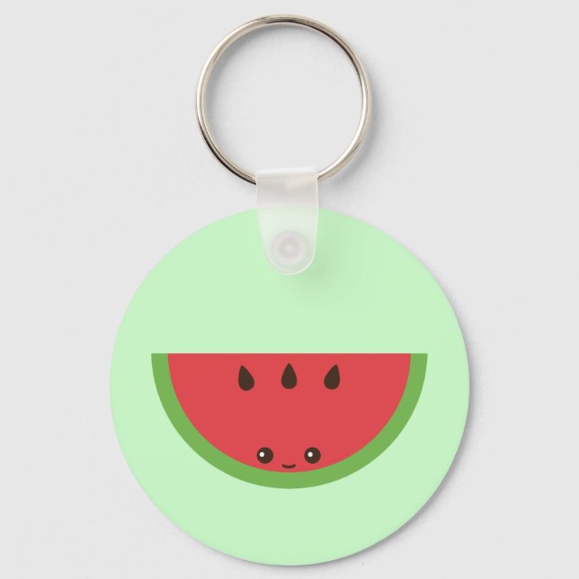 Kawaii Watermelon Schlüsselanhänger (Vorderseite)