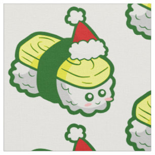 Kawaii Weihnachten Tamago Sushi Santa Stoff