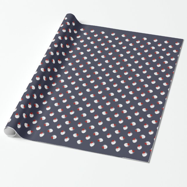 Kawaii WeihnachtsMiezekatzekatze Geschenkpapier (Ungerollt)