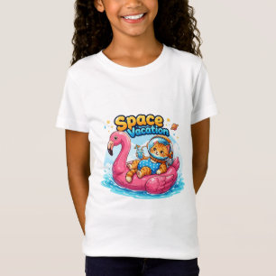 Kawaii Weltraumkatze Urlaubsdesign T-Shirt