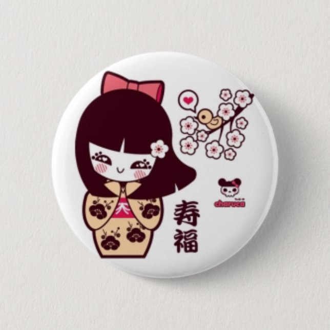 Kawaii wenig Abzeichen Button (Vorderseite)