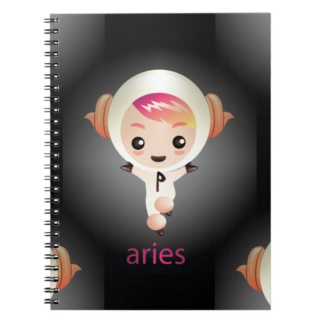kawaii Widder Notizblock (Vorderseite)