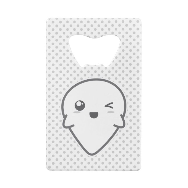 Kawaii Winking Ghost Bottle Opener Geldbeutel Flaschenöffner (Rückseite)