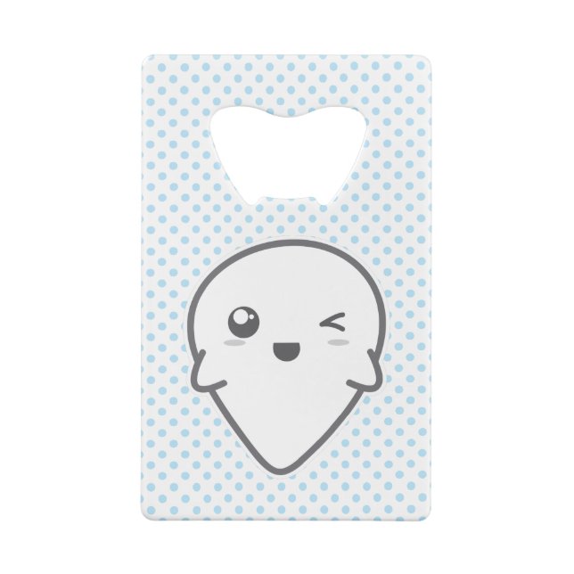 Kawaii Winking Ghost Bottle Opener Geldkarten Flaschenöffner (Rückseite)