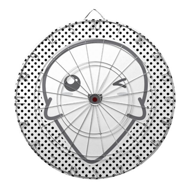 Kawaii Winking Ghost Dart Board Dartscheibe (vorne)