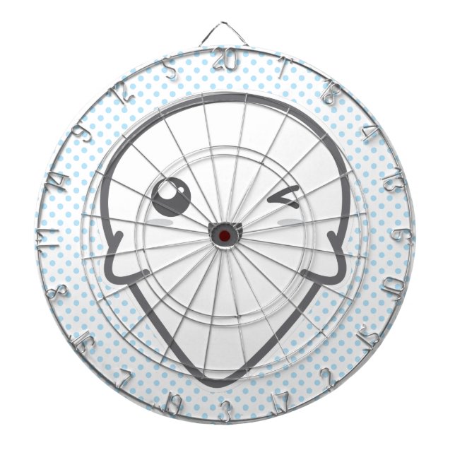 Kawaii Winking Ghost Dart Board Dartscheibe (vorne)