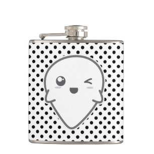 Kawaii Winking Ghost Flask Flachmann