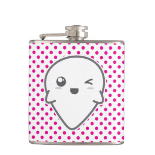Kawaii Winking Ghost Flask Flachmann