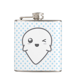 Kawaii Winking Ghost Flask Flachmann