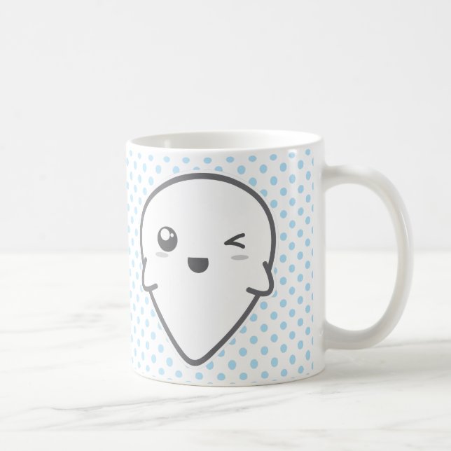 Kawaii Winking Ghost-Tasse Kaffeetasse (Rechts)