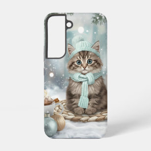 Kawaii Winter Katzen-Handyhülle Samsung-Version Samsung Galaxy Hülle