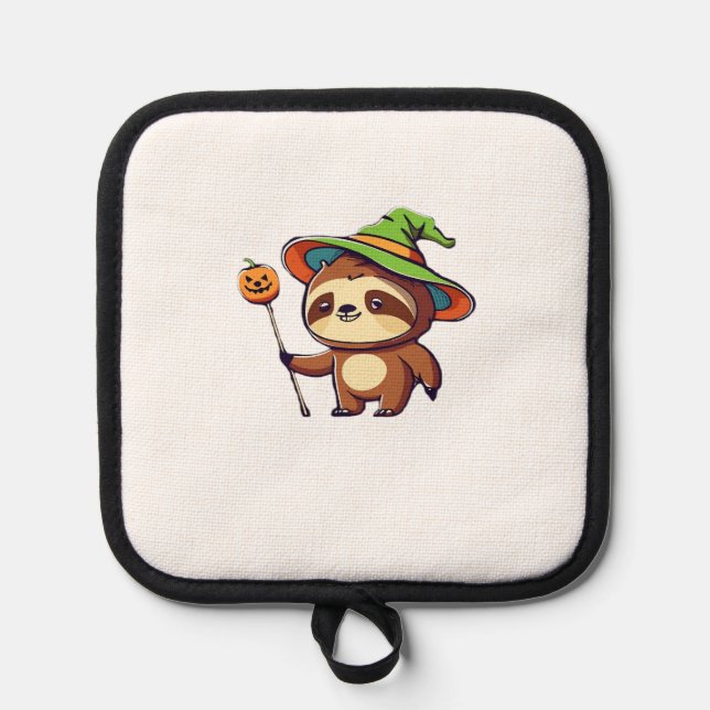kawaii witch sloth Classic T-Shirt Topflappen (Vorderseite)