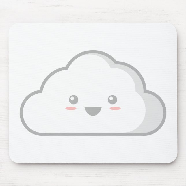 Kawaii Wolke Mousepad (Vorne)