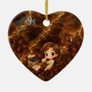 Kawaii Zodiac Neos Jungfrau Keramik Ornament